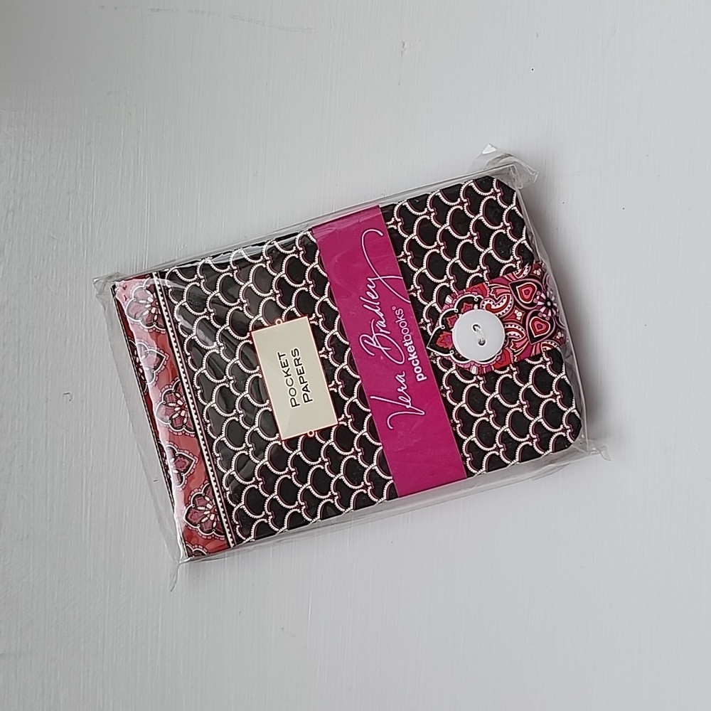 Vera Bradley Frankly Scarlet Pocket Papers NIP Retired
